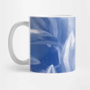 Succulent, blue, tan, navy, tropical, tropic, summer, beach, cactus, cacti, exotic, Mug